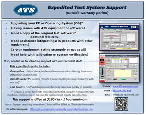 Expedited Test System Support